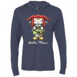 T-Shirts Vintage Navy / X-Small HELLO MEOW Triblend Long Sleeve Hoodie Tee