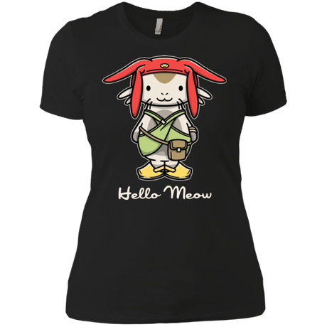 T-Shirts Black / X-Small HELLO MEOW Women's Premium T-Shirt