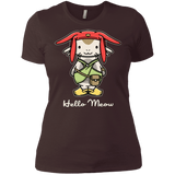 T-Shirts Dark Chocolate / X-Small HELLO MEOW Women's Premium T-Shirt
