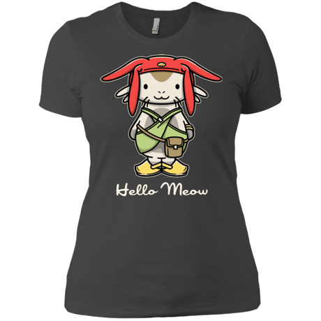 T-Shirts Heavy Metal / X-Small HELLO MEOW Women's Premium T-Shirt