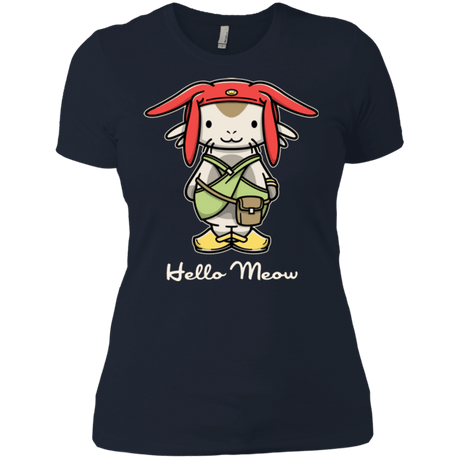 T-Shirts Midnight Navy / X-Small HELLO MEOW Women's Premium T-Shirt