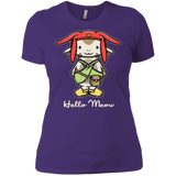 T-Shirts Purple / X-Small HELLO MEOW Women's Premium T-Shirt