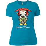 T-Shirts Turquoise / X-Small HELLO MEOW Women's Premium T-Shirt