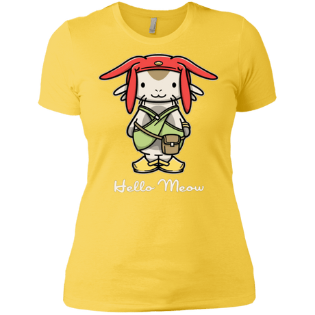 T-Shirts Vibrant Yellow / X-Small HELLO MEOW Women's Premium T-Shirt