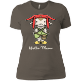T-Shirts Warm Grey / X-Small HELLO MEOW Women's Premium T-Shirt