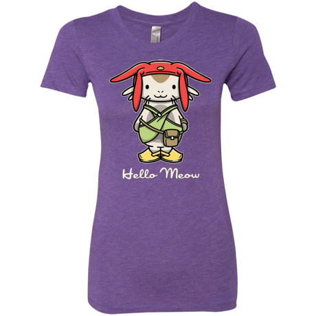 T-Shirts Purple Rush / Small HELLO MEOW Women's Triblend T-Shirt