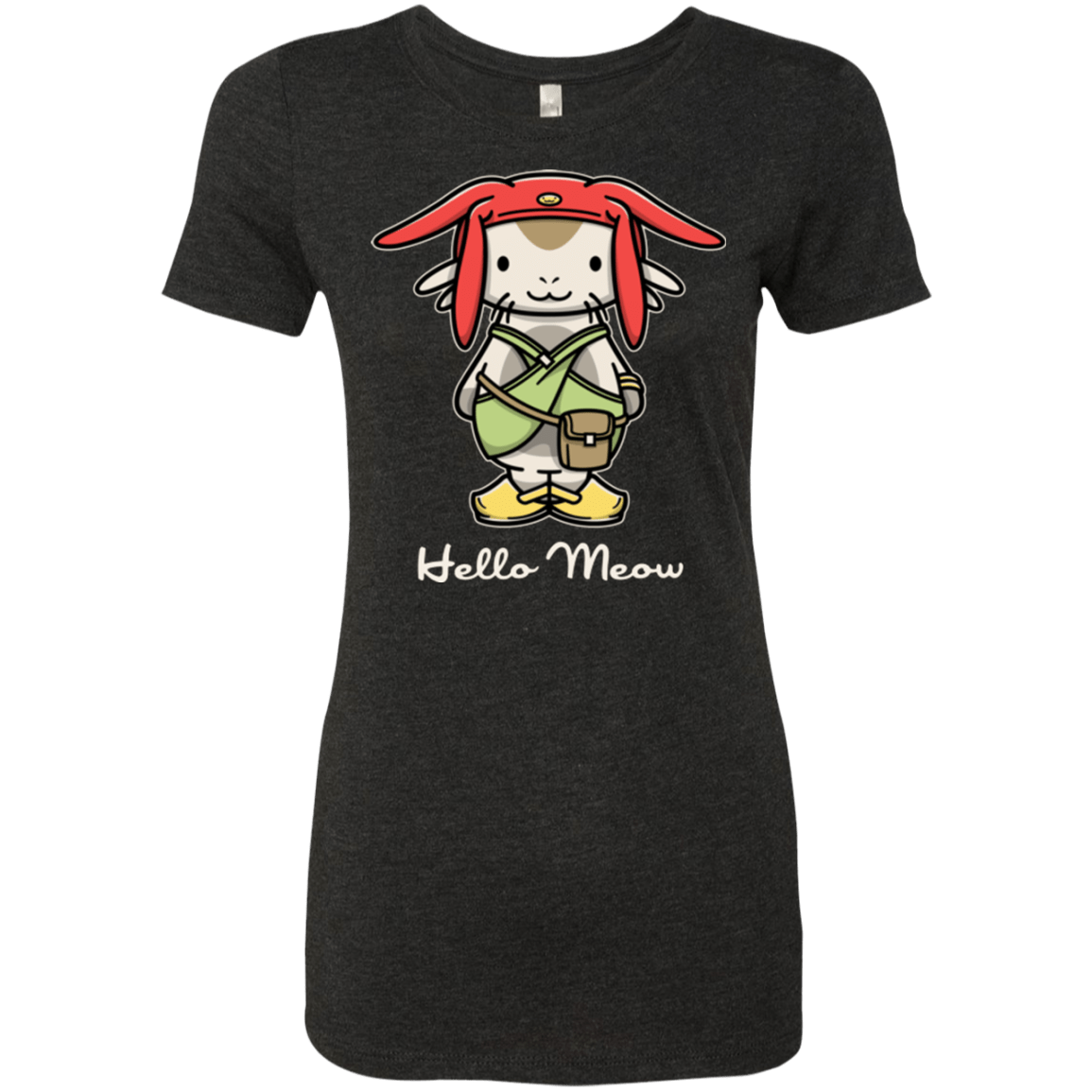T-Shirts Vintage Black / Small HELLO MEOW Women's Triblend T-Shirt