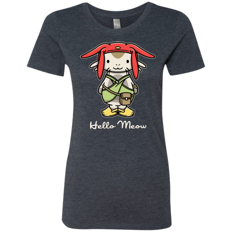 T-Shirts Vintage Navy / Small HELLO MEOW Women's Triblend T-Shirt