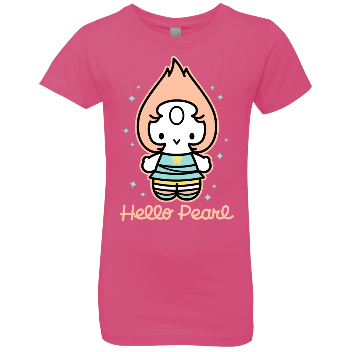 T-Shirts Hot Pink / YXS Hello Pearl Girls Premium T-Shirt