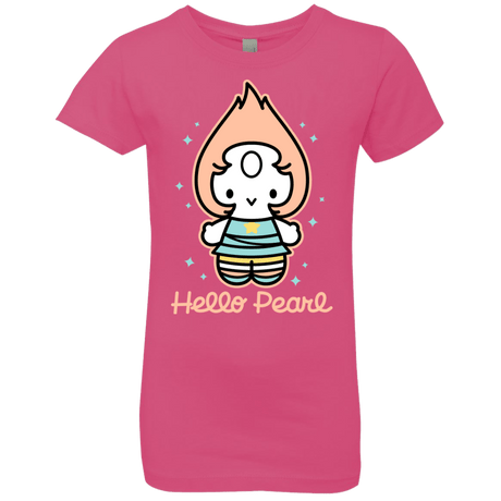 T-Shirts Hot Pink / YXS Hello Pearl Girls Premium T-Shirt