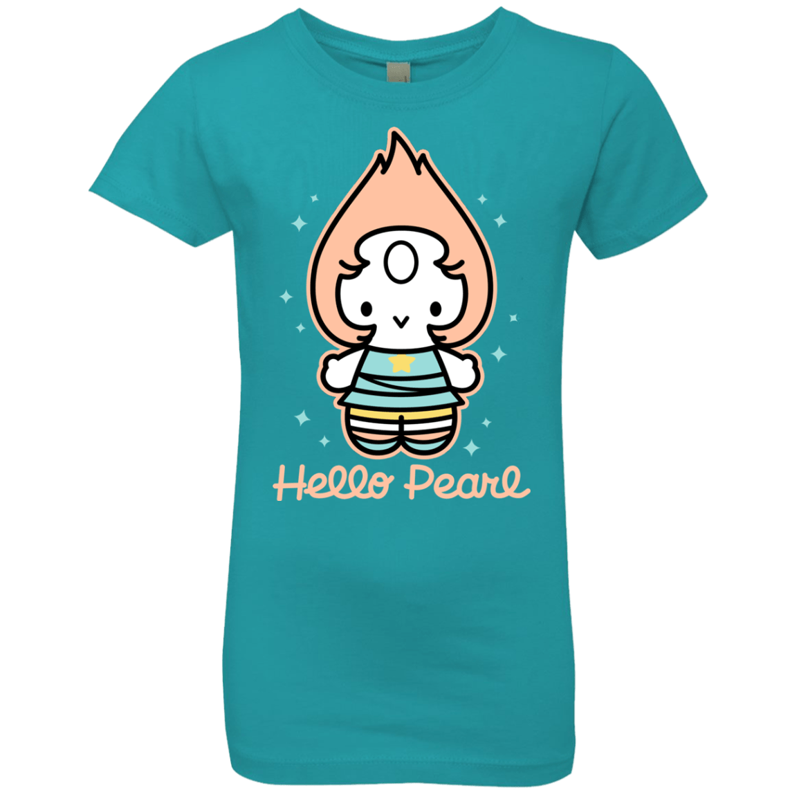 T-Shirts Tahiti Blue / YXS Hello Pearl Girls Premium T-Shirt