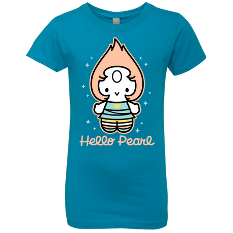 T-Shirts Turquoise / YXS Hello Pearl Girls Premium T-Shirt