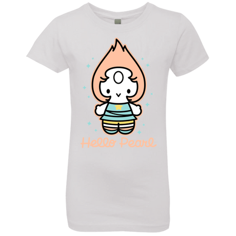 T-Shirts White / YXS Hello Pearl Girls Premium T-Shirt