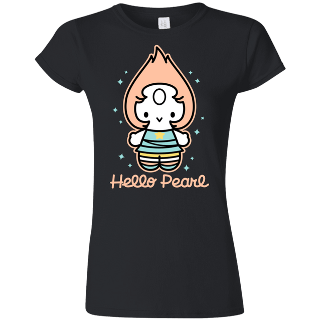 T-Shirts Black / S Hello Pearl Junior Slimmer-Fit T-Shirt