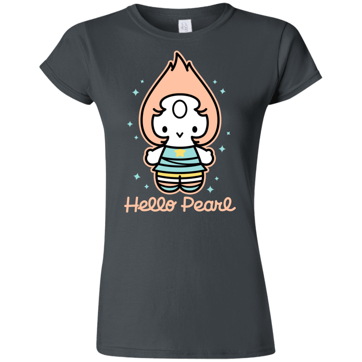 T-Shirts Charcoal / S Hello Pearl Junior Slimmer-Fit T-Shirt