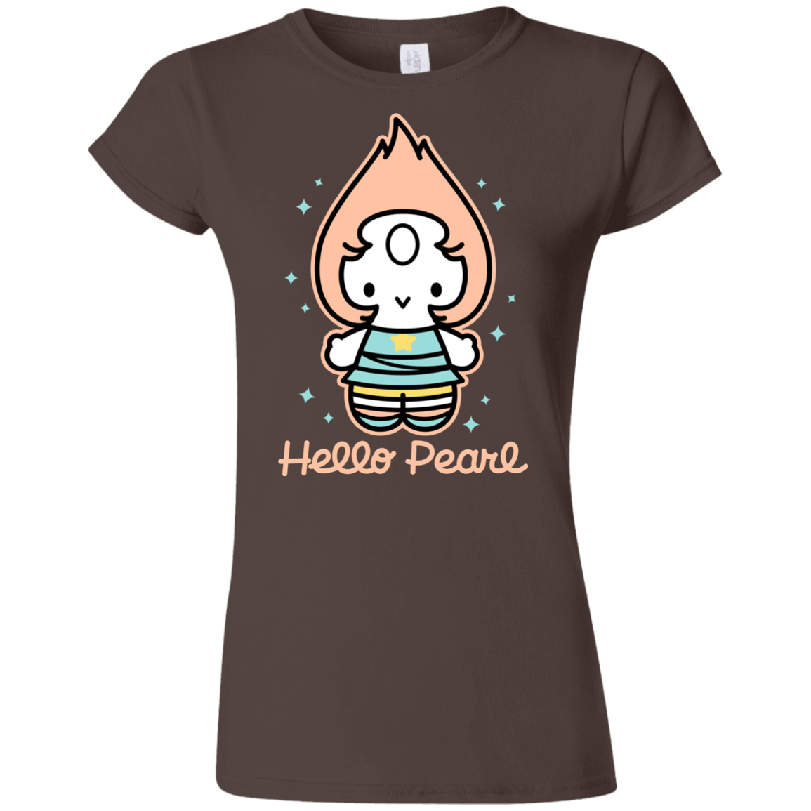 T-Shirts Dark Chocolate / S Hello Pearl Junior Slimmer-Fit T-Shirt