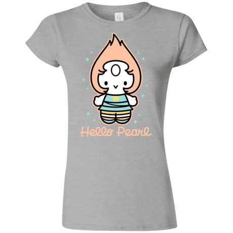 T-Shirts Sport Grey / S Hello Pearl Junior Slimmer-Fit T-Shirt