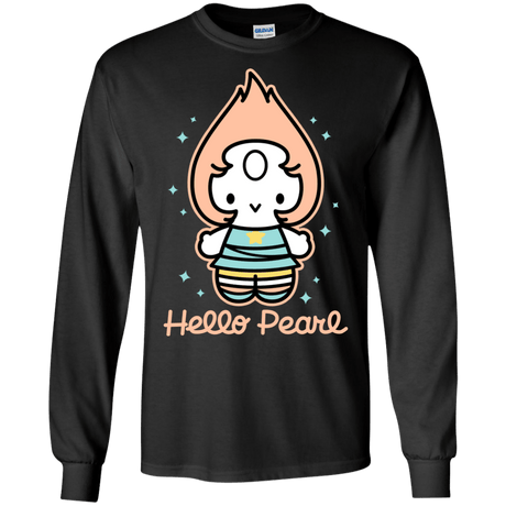 T-Shirts Black / S Hello Pearl Men's Long Sleeve T-Shirt