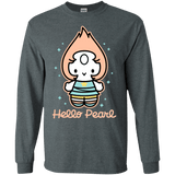 T-Shirts Dark Heather / S Hello Pearl Men's Long Sleeve T-Shirt