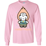 T-Shirts Light Pink / S Hello Pearl Men's Long Sleeve T-Shirt