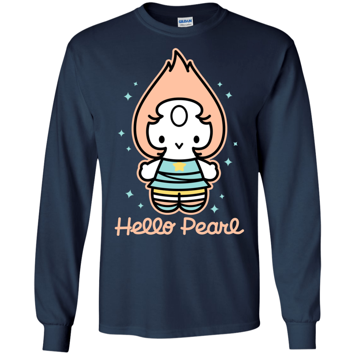 T-Shirts Navy / S Hello Pearl Men's Long Sleeve T-Shirt