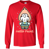 T-Shirts Red / S Hello Pearl Men's Long Sleeve T-Shirt