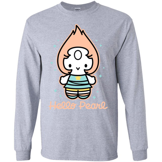 T-Shirts Sport Grey / S Hello Pearl Men's Long Sleeve T-Shirt