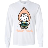 T-Shirts White / S Hello Pearl Men's Long Sleeve T-Shirt