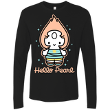 T-Shirts Black / S Hello Pearl Men's Premium Long Sleeve