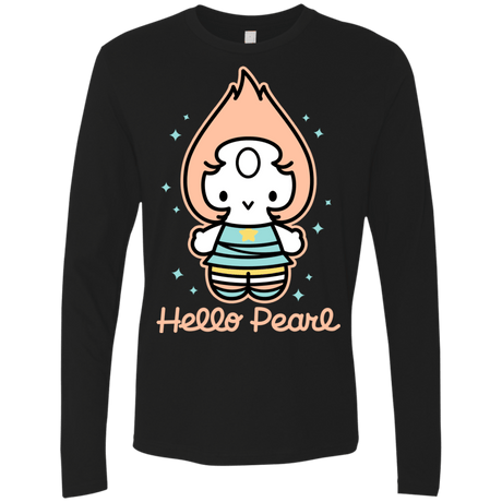 T-Shirts Black / S Hello Pearl Men's Premium Long Sleeve