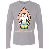 T-Shirts Heather Grey / S Hello Pearl Men's Premium Long Sleeve