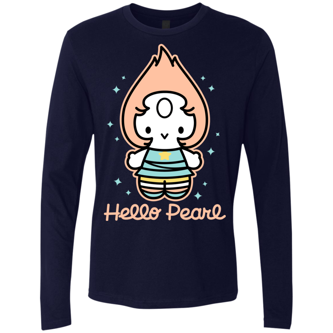 T-Shirts Midnight Navy / S Hello Pearl Men's Premium Long Sleeve