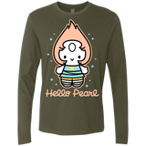 T-Shirts Military Green / S Hello Pearl Men's Premium Long Sleeve