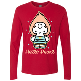T-Shirts Red / S Hello Pearl Men's Premium Long Sleeve