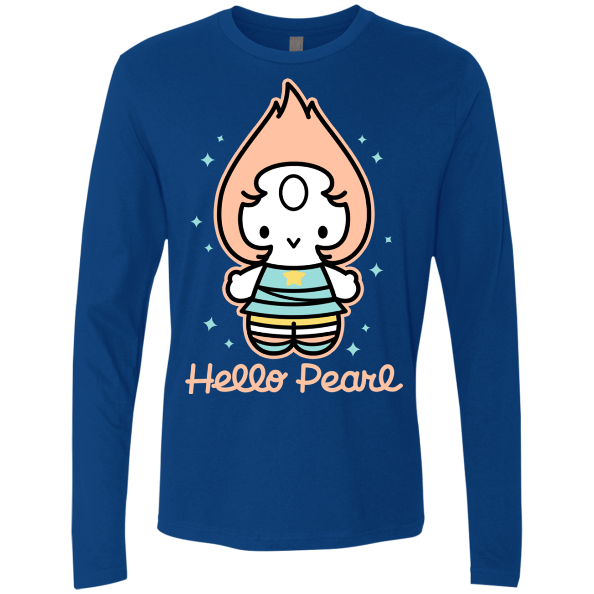 T-Shirts Royal / S Hello Pearl Men's Premium Long Sleeve