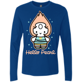 T-Shirts Royal / S Hello Pearl Men's Premium Long Sleeve