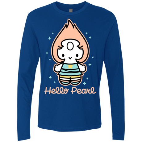 T-Shirts Royal / S Hello Pearl Men's Premium Long Sleeve