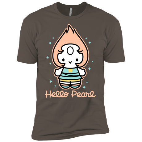T-Shirts Warm Grey / X-Small Hello Pearl Men's Premium T-Shirt