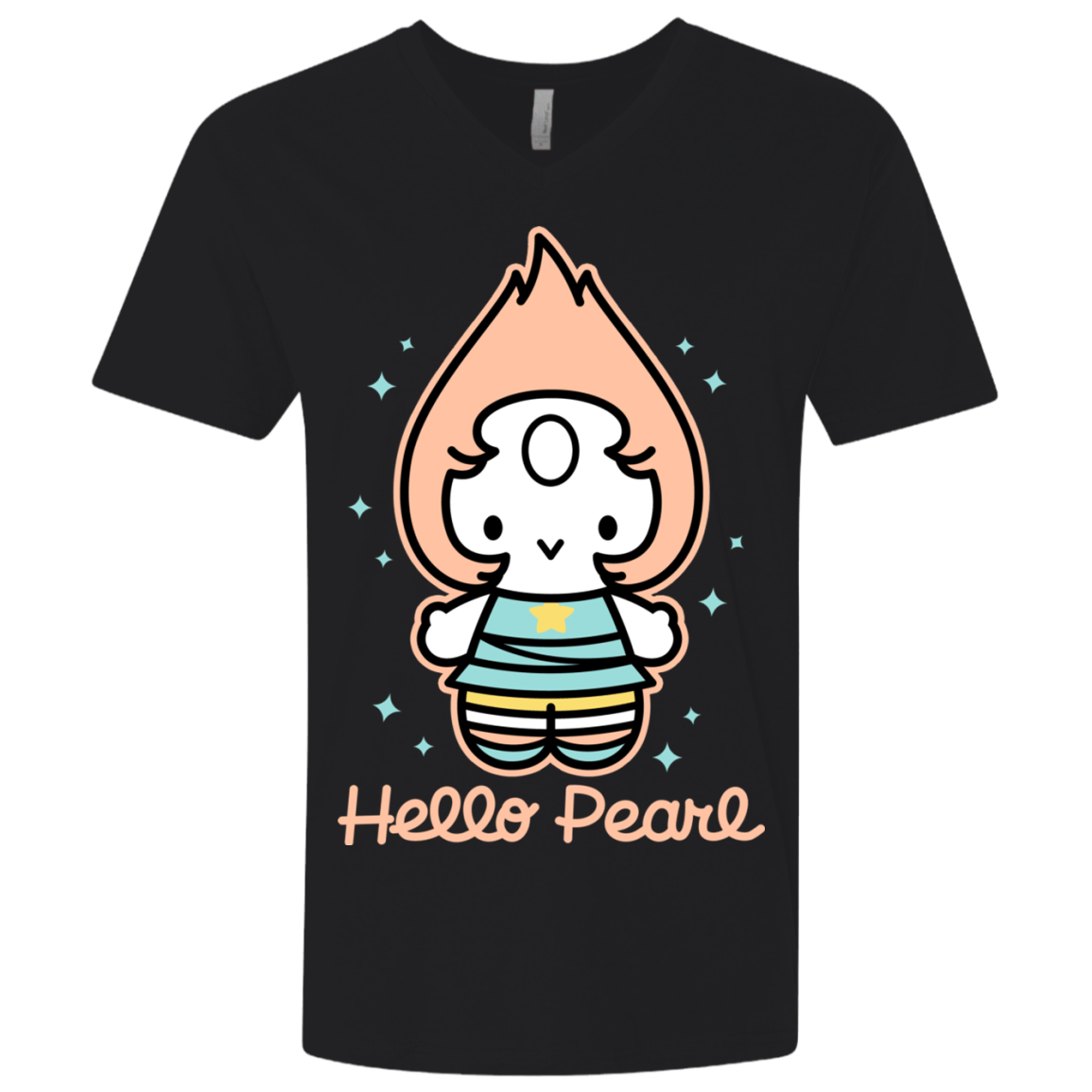 T-Shirts Black / X-Small Hello Pearl Men's Premium V-Neck