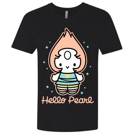 T-Shirts Black / X-Small Hello Pearl Men's Premium V-Neck
