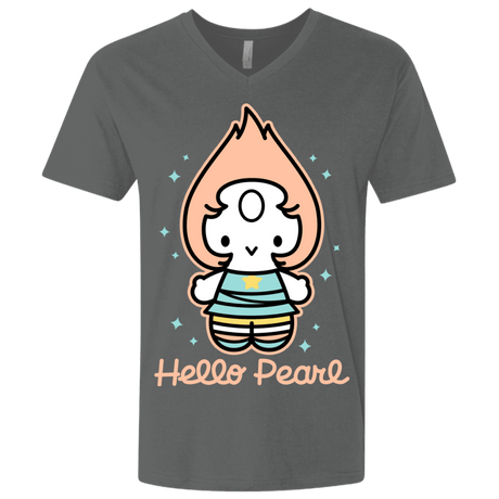 T-Shirts Heavy Metal / X-Small Hello Pearl Men's Premium V-Neck