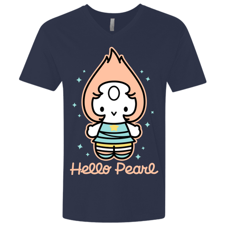 T-Shirts Midnight Navy / X-Small Hello Pearl Men's Premium V-Neck