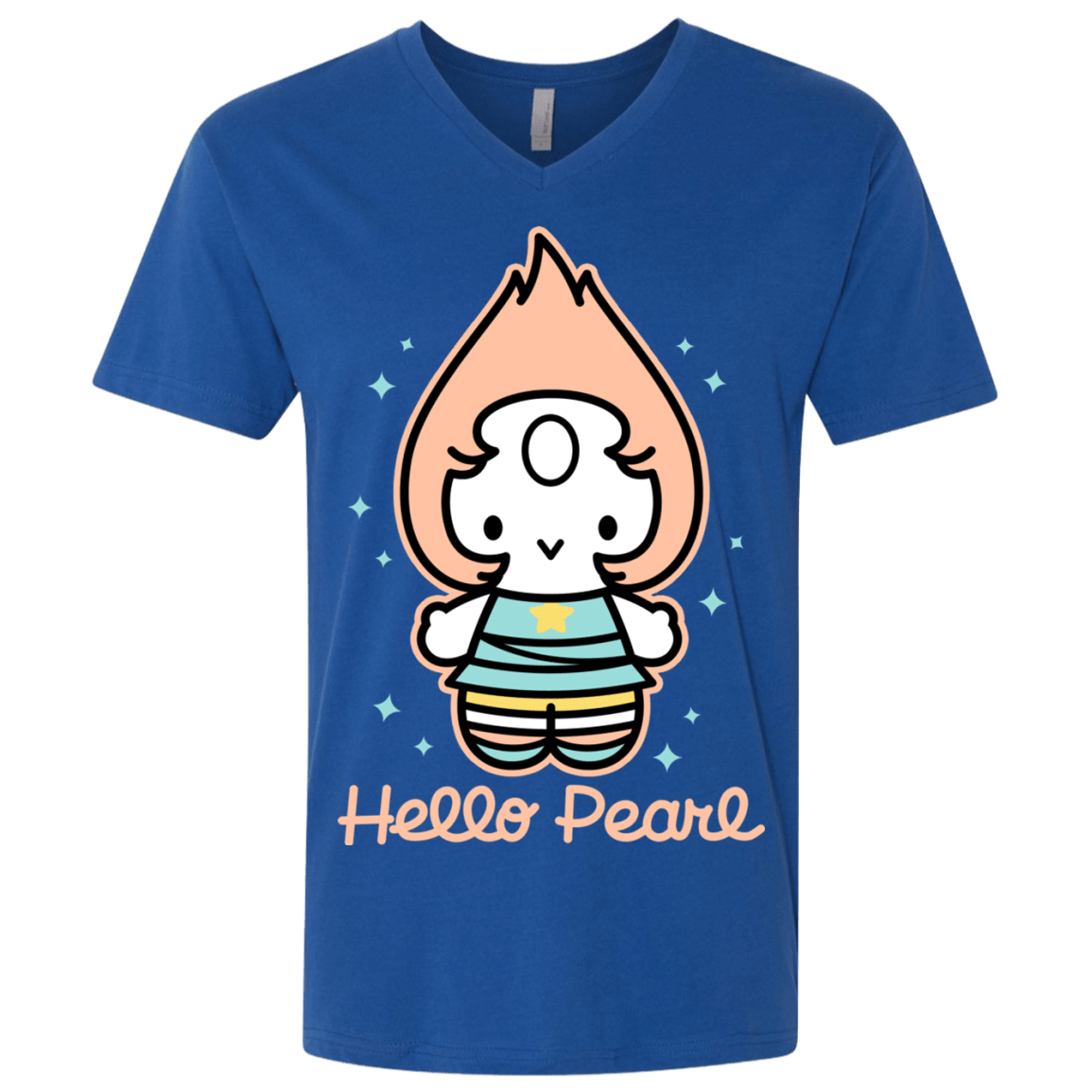 T-Shirts Royal / X-Small Hello Pearl Men's Premium V-Neck