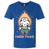 T-Shirts Royal / X-Small Hello Pearl Men's Premium V-Neck