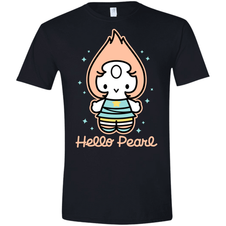 T-Shirts Black / X-Small Hello Pearl Men's Semi-Fitted Softstyle