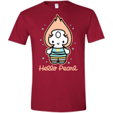 T-Shirts Cardinal Red / S Hello Pearl Men's Semi-Fitted Softstyle