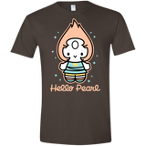 T-Shirts Dark Chocolate / S Hello Pearl Men's Semi-Fitted Softstyle