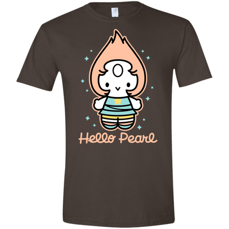 T-Shirts Dark Chocolate / S Hello Pearl Men's Semi-Fitted Softstyle