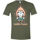 T-Shirts Military Green / S Hello Pearl Men's Semi-Fitted Softstyle