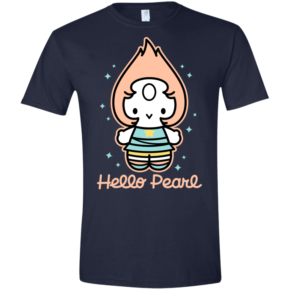 T-Shirts Navy / X-Small Hello Pearl Men's Semi-Fitted Softstyle